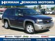 Â .
Â 
2002 Chevrolet TrailBlazer
$9988
Call (888) 494-7619 ext. 67
Herman Jenkins
(888) 494-7619 ext. 67
2030 W Reelfoot Ave,
Union City, TN 38261
Priced right, this sharp SUV has many great features that will make that everyday drive a pure joy. Come test