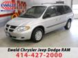 Ewald Chrysler-Jeep-Dodge
6319 South 108th st., Franklin, Wisconsin 53132 -- 877-502-9078
2002 Dodge Grand Caravan Sport Pre-Owned
877-502-9078
Price: $6,506
Call for financing
Click Here to View All Photos (12)
Call for a free Autocheck
Description:
Â 