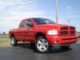 Â .
Â 
2002 Dodge Ram 1500 Quad Cab
$11995
Call 4176785000
Gary Wood Chrysler
4176785000
Hwy 60 & Bus 60,
East Aurora, MO 65605
We have a HUGE selection of new and quality pre-owned vehicles to choose from, with new arrivals coming in everyday. Please call