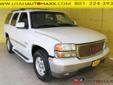 Price: $7995
Make: GMC
Model: Yukon
Color: White
Year: 2002
Mileage: 174125
4WD and 3 month/3, 000 mile Powertrain WARRANTY. Oh yeah! My! My! My! What a deal! You dont have to worry about depreciation on this attractive 2002 GMC Yukon! The guy before you