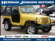 Â .
Â 
2002 Jeep Wrangler
$11966
Call (731) 503-4723 ext. 4787
Herman Jenkins
(731) 503-4723 ext. 4787
2030 W Reelfoot Ave,
Union City, TN 38261
Jeep Wranglers in this price range are hard to find. This one is ready to go, waiting just for you! We are out