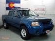 Mike Shaw Buick GMC
1313 Motor City Dr., Colorado Springs, Colorado 80906 -- 866-813-9117
2002 Nissan Frontier SC-V6 Pre-Owned
866-813-9117
Price: $9,999
Free CarFax!
Click Here to View All Photos (28)
2 Years Free Oil!
Description:
Â 
6 cyl 3.3L SMPI