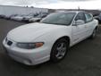 .
2002 Pontiac Grand Prix SE
$7995
Call (509) 203-7931 ext. 166
Tom Denchel Ford - Prosser
(509) 203-7931 ext. 166
630 Wine Country Road,
Prosser, WA 99350
Accident Free Auto Check, V6 Automatic, 20- City and 29 Highway MPG, Cloth Seats, Power Drivers