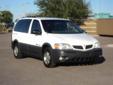 YourAutomotiveSource.com
16991 W. Waddell, Bldg B, Surprise, Arizona 85388 -- 602-926-2068
2002 Pontiac Montana Pre-Owned
602-926-2068
Price: $4,999
Click Here to View All Photos (27)
Â 
Contact Information:
Â 
Vehicle Information:
Â 
