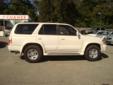 Contemporary Mitsubishi
504 Skyland Blvd, Â  Tuscaloosa, AL, US 35405Â  -- 205-391-3000
2002 Toyota 4Runner Limited
Price: $ 9,877
Click here to inquire about this vehicle 205-391-3000
Â 
Â 
Vehicle Information:
Â 
Contemporary Mitsubishi
Click to see more