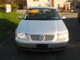 00030
2002 Volkswagen Jetta - $5,900
ALLAN'S AUTO SALES OF EPHRATA
696 E MAIN ST
EPHRATA, PA 17522
717-721-3000
Contact Seller View Inventory Our Website More Info
Price: $5,900
Miles: 114000
Color: Silver
Engine: 4-Cylinder 1.8 turbo
Trim: GLS
Â 
Stock #: