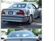 2003 BMW 330i
Halogen free-form fog lights
Service interval indicator w/miles-to-service readout
3-position driver seat memory
Prewired for CD changer
Sport suspension calibration
Pwr trunk release
Top of the Line deal for vehicle with Gray interior.
This