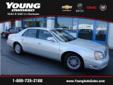 Young Chevrolet Cadillac
Receive a Free Carfax Report! 
866-774-9448
2003 Cadillac DeVille DHS
Â Price: $ 7,500
Â 
Contact Used Car Sales at: 
866-774-9448 
OR
Call us for more info about Wonderful vehicle Â Â  Â Â 
Engine:Â Gas V8 4.6L/280
Body:Â 4dr Car
