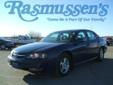 Â .
Â 
2003 Chevrolet Impala
$7500
Call 800-732-1310
Rasmussen Ford
800-732-1310
1620 North Lake Avenue,
Storm Lake, IA 50588
Drivers love the 2003 Impala, from the powerful engines to the little fit and finish touches. The car is extremely spacious, and -