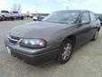 .
2003 Chevrolet Impala 4DR SDN
$4995
Call (509) 203-7931 ext. 196
Tom Denchel Ford - Prosser
(509) 203-7931 ext. 196
630 Wine Country Road,
Prosser, WA 99350
Accident Free Auto Check! Chevrolet Impala for under $4,000! Cloth interior, Cruise Control,