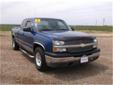 Price: $9900
Make: Chevrolet
Model: Silverado 1500
Color: Blue
Year: 2003
Mileage: 144664
New Chevy vehicle internet price includes all applicable rebates. 2003 CHEVROLET Silverado 1500 Ext Cab 157.5 WB LS RUNNING BOARDS, BED RAILS, TOW PKG, 16 TIRES
