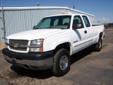 67979
2003 Chevrolet Silverado 2500HD 4X4
EVANS AUTO SERVICE & SALES
1350 Factory Circle
FORT LUPTON, CO 80621
303-857-6750
Contact Seller View Inventory Our Website More Info
Price: $11,500
Miles: 124,073
Color: White
Engine: 8-Cylinder 6.0L V-8
Trim: