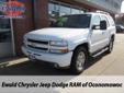 Ewald of Oconomowoc
36833 E. Wisconsin Ave, Â  Oconomowoc, WI, US -53066Â  -- 877-502-7364
2003 Chevrolet Tahoe 4x4 Z71
Low mileage
Price: $ 14,497
Call for AutoCheck 
877-502-7364
About Us:
Â 
Ewald is a local Wisconsin based, family owned and operated