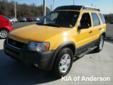 Â .
Â 
2003 Ford Escape
$10895
Call (877) 638-8845 ext. 48
Kia of Anderson
(877) 638-8845 ext. 48
5281 highway 76,
Pendleton, SC 29670
Please call us for more information.
Vehicle Price: 10895
Mileage: 85713
Engine: Gas V6 3.0L/182
Body Style: Suv