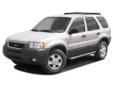 Â .
Â 
2003 Ford Escape
$7560
Call
Scott Clark Honda
7001 E. Independence Blvd.,
Charlotte, NC 28277
Escape XLT, 4D Sport Utility, Duratec 3.0L V6, 3 MONTH/ 3000 MILES POWER TRAIN WARRANTY., 99 pt. Vehicle Inspection Included!, CLEAN CARFAX, EXTRA CLEAN,