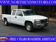 Â .
Â 
2003 GMC Sierra 1500
$7998
Call 877-302-4595
Automatic..4wheel drive..Great truck for the yard or for work..come see it today
Vehicle Price: 7998
Mileage: 136499
Engine: Gas V8 4.8L/293
Body Style: Pickup
Transmission: Automatic
Exterior Color: