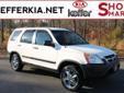 Keffer Kia
271 West Plaza Dr., Mooresville, North Carolina 28117 -- 888-722-8354
2003 Honda CR-V LX Pre-Owned
888-722-8354
Price: $8,999
Call and Schedule a Test Drive Today!
Click Here to View All Photos (17)
Call and Schedule a Test Drive Today!
