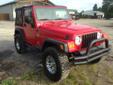 .
2003 Jeep WRANGLER X
$13999
Call (262) 854-0260 ext. 538
A+ Power Sports, Victory & Trailer Sales LLC
(262) 854-0260 ext. 538
622 E. Court St. (HWY 11),
Elkhorn, WI 53121
BRAND NEW TOP!BRAND NEW TOP. NEW TIRES. NEW EXHAUST. SMITTY BUILT BUMPERS. 4.0
