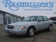 Â .
Â 
2003 Mercury Grand Marquis
$5000
Call 712-732-1310
Rasmussen Ford
712-732-1310
1620 North Lake Avenue,
Storm Lake, IA 50588
Our 2004 Grand Marquis is a big, roomy sedan with big doors. It boasts a curb weight of more than 3900 pounds .Riding on a
