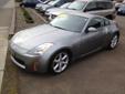 2003 Nissan 350Z
Exterior Gray. InteriorBlack.
85,734 Miles.
2 doors
Coupe
Contact Felten Motors 541-375-0622
138 NW Garden Valley Blvd., Roseburg, OR, 97470
Vehicle Description
2003 Nissan 350Z Touring Coupe with 3.5L V6, Manual Transmission, 85k miles