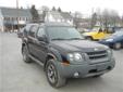 .
2003 Nissan Xterra SE S/C
$6995
Call (570) 284-3505 ext. 20
Ron's Auto Sales & Service
(570) 284-3505 ext. 20
748 East Patterson Street,
Lansford, PA 18232
4x4, 4-spd, 6-cyl 210 hp hp engine, MPG: 16 City20 Highway. The standard features of the Nissan