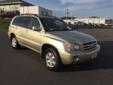2003 Toyota Highlander Base - $6,800
Leather Seats. Highlander V6, 4D Sport Utility, 3.0L V6 SMPI DOHC, 4-Speed Automatic with Overdrive, AWD, Vintage Gold Metallic, Beige Leather, ABS brakes, and Illuminated entry. If you demand the best, this superb