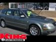 King VW
979 N. Frederick Ave., Gaithersburg, Maryland 20879 -- 888-840-7440
2003 Volkswagen Passat GLX Pre-Owned
888-840-7440
Price: $5,400
Click Here to View All Photos (22)
Description:
Â 
THIS VEHICLE DID NOT GO THROUGH MD STATE INSPECTION. FULL