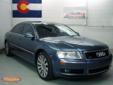 Mike Shaw Buick GMC
1313 Motor City Dr., Colorado Springs, Colorado 80906 -- 866-813-9117
2004 Audi A8 L 4.2 Pre-Owned
866-813-9117
Price: $12,887
Free CarFax!
Click Here to View All Photos (31)
Free CarFax!
Description:
Â 
A8L AWD, NAV, Best value in 750