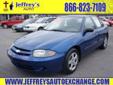 Price: $5650
Make: Chevrolet
Model: Cavalier
Color: Blue
Year: 2004
Mileage: 107073
2 OWNER CAVILIER, NO ACCIDENT HISTORY, (FREE CAR FAX), LS PACKAGE, FACTORY ALLOY WHEELS, TILT STEERING WHEEL, CRUISE CONTROL, AM-FM-CD PLAYER, REAR WINDOW DEFROSTER, POWER