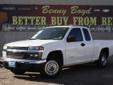 .
2004 Chevrolet Colorado
$10980
Call (512) 948-3430 ext. 335
Benny Boyd CDJ
(512) 948-3430 ext. 335
601 North Key Ave,
Lampasas, TX 76550
This Colorado LS ZQ8 has a clean CarFax history report. Non-Smoker. Sport Bucket Front Seats. Smooth Automatic