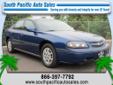 2004 Chevrolet Impala
Great looks. Smooth ride and plenty of power. This Impala is a wonderful family car! Under the hood is a 3.4L V6 engine rated at 32mpg on the highway! Comfortable seating for 5, Air Conditioning, Tape, and more. Get down to South