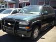 Â .
Â 
2004 Chevrolet Suburban 4dr 1500 4WD
$12500
Call (877) 365-3849 ext. 636
422 Sales
(877) 365-3849 ext. 636
190 Fisher Road,
Slippery Rock , PA 16057
Z-71 - 3RD SEAT WITH HEAT & A/C; DVD PLAYER; NICE SUBURBAN! MARCH 2012 INSPECTION!
Vehicle Price:
