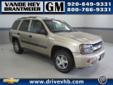 Â .
Â 
2004 Chevrolet TrailBlazer
$8996
Call (920) 482-6244 ext. 175
Vande Hey Brantmeier Chevrolet Pontiac Buick
(920) 482-6244 ext. 175
614 North Madison,
Chilton, WI 53014
This is a ONE OWNER local trade in that has been fully inspected. Chevrolet