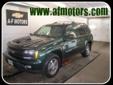 A-F Motors
201 S.Main ST., Adams, Wisconsin 53910 -- 877-609-0692
2004 Chevrolet TrailBlazer LT Pre-Owned
877-609-0692
Price: $10,995
HURRY!!! Be the first to call.
Click Here to View All Photos (17)
HURRY!!! Be the first to call.
Description:
Â 
Both
