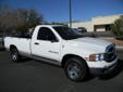 Colorado River Ford
3601 Stockton Hill Rd., Kingman, Arizona 86401 -- 928-303-6112
2004 Dodge Ram 1500 SLT Pre-Owned
928-303-6112
Price: $11,726
Get Pre-approved in seconds
Click Here to View All Photos (25)
Get Pre-approved in seconds
Description:
Â 
