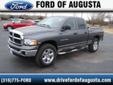 Steven Ford of Augusta
Free Autocheck!
Â 
2004 Dodge Ram 1500 ( Click here to inquire about this vehicle )
Â 
If you have any questions about this vehicle, please call
Ask For Brad or Kyle 888-409-4431
OR
Click here to inquire about this vehicle