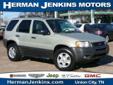 Â .
Â 
2004 Ford Escape
$4988
Call (888) 494-7619 ext. 78
Herman Jenkins
(888) 494-7619 ext. 78
2030 W Reelfoot Ave,
Union City, TN 38261
Small SUV for under 5 grand! Local trade-in that runs good and clean inside. We are out to be #1 in the Quad