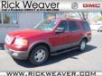Rick Weaver Easy Auto Credit
Click for more photos 814-860-4568
2004 Ford Expedition SW
Low mileage
Â Price: $ 10,988
Â 
Click for more photos 
814-860-4568 
OR
Call us for more info about Beautiful vehicle
Drivetrain:
4WD
Engine:
8 Cyl.
Color:
Red
Vin:
