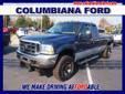 Â .
Â 
2004 Ford F-250 Super Duty XLT
$17988
Call (330) 400-3422 ext. 5
Columbiana Ford
(330) 400-3422 ext. 5
14851 South Ave,
Columbiana, OH 44408
CARFAX: Buy Back Guarantee, Clean Title, No Accident. 2004 Ford Super Duty F-250 XLT EXT CAB DIESEL 4X4. We