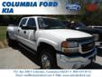 .
2004 GMC Sierra 3500
$18824
Call (860) 724-4073
Columbia Ford Kia
(860) 724-4073
234 Route 6,
Columbia, CT 06237
A winning value!! Lower price! Was $21,500 NOW $18,824** 4 Wheel Drive!!!4X4!!!4WD.. Want to stretch your purchasing power? Well take a look