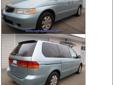 2004 Honda Odyssey EX
Features & Options
Luggage Rack
Privacy Glass
Rear Defroster
Power Drivers Seat
Trip Odometer
Tilt Steering Wheel
AM/FM Stereo Radio
Vanity Mirror(s)
Visit us for a test drive.
Looks great with Quartz interior.
Drive well with