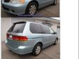 2004 Honda Odyssey EX
Dual Air Bags
Rear Window Wiper
Traction Control
Alloy Wheels
CD Player
Call us to get more details.
Automatic transmission.
Has 6 Cyl. engine.
Looks Marvelous with Quartz interior.
This car is Marvelous in Lt. Blue
Â Â Â Â Â Â 
Visit our