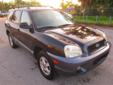 .
2004 Hyundai Santa Fe
$7380
Call (863) 588-3564 ext. 15
Lakeland Automall
(863) 588-3564 ext. 15
1430 West Memorial Blvd.,
Lakeland, FL 33815
3.5L V6 MPI DOHC. One-owner! Back in Black! How alluring is this stunning, one-owner 2004 Hyundai Santa Fe?