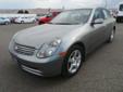 .
2004 Infiniti G35 Sedan w/Leather
$11995
Call (509) 203-7931 ext. 180
Tom Denchel Ford - Prosser
(509) 203-7931 ext. 180
630 Wine Country Road,
Prosser, WA 99350
Accident Free Auto Check Report. New In Stock!!! All the right ingredients!! Are you