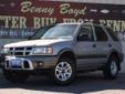 Â .
Â 
2004 Isuzu Rodeo S
$9451
Call (806) 853-9631 ext. 75
Benny Boyd Lamesa
(806) 853-9631 ext. 75
1611 Lubbock Hwy,
Lamesa, TX 79331
This Rodeo is a 1 Owner w/a clean CarFax history report. Non-Smoker. Easy to use Steering Wheel Controls. Sport Bucket
