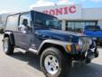 Cronic Buick GMC Chrysler Dodge Jeep Ram
With Over 34 Years in business, Let Us be Your Lifetime Dealer!
Click on any image to get more details
Â 
2004 Jeep Wrangler Unlimited ( Click here to inquire about this vehicle )
Â 
If you have any questions about
