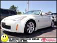 Â .
Â 
2004 Nissan 350Z
$17914
Call 855-299-2434
Panama City Toyota
855-299-2434
959 W 15th St,
Panama City, FL 32401
Panama City Toyota - "Where Relationships are Born!"
Vehicle Price: 17914
Mileage: 40182
Engine: Gas V6 3.5L/214
Body Style: Convertible