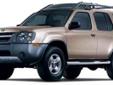 Â .
Â 
2004 Nissan Xterra
$12988
Call 731-506-4854
Gary Mathews of Jackson
731-506-4854
1639 US Highway 45 Bypass,
Jackson, TN 38305
Please call us for more information.
Vehicle Price: 12988
Mileage: 85068
Engine: Gas V6 3.3L/201
Body Style: Suv