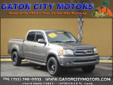 2004Â ToyotaÂ Tundra
Mileage: 100087
Stock #: 2011-274A
Body Style: Truck
Color: GRAY
VIN: 5TBET38134S448563
Home Of the FREE 1 Year/12,000 Mile Warranty
Price: $14,850.00
Â Â Click here to view more detail and pictures for this vehicle
GATOR CITY MOTORS INC