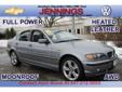 Jennings Chevrolet Volkswagen
241 Waukegan Road, Â  Glenview, IL, US -60025Â  -- 847-212-5653
2005 BMW 3 Series 330xi
Low mileage
Price: $ 14,999
Click here for finance approval 
847-212-5653
About Us:
Â 
Â 
Contact Information:
Â 
Vehicle Information:
Â 